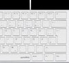 SL-640010-WT Keyboard, USB, white, ergonomic, layout: German