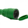 Gniazdo gumowe NOVA 230V 16A IP44 zielone