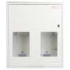 Szafka licznikowa natynkowa/podtynkowa (uniwersalna) 2-licznikowa 1-fazowe 12 modułów IP30 RU-1-2L-12 Z/O