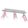 Lampa Sufitowa Preston Pink/White 3X Mini Gu10 Mlp7628 Milagro