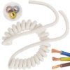Przewód Omy Spiralny H03vvh8-F 3X0,75 0,16M / 0,9M Biały