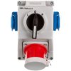 Zestaw C32-48.2N przełącznik L-0-P + wtyk 32A 3P+N+Z/2x32A 2P+Z IP44 974032