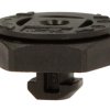 Mounting base, profile 6, internal thread M6, SW 32 mm, PA, black, (H) 17 mm, 83728517