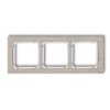 DECO Ramka 3 potrójna uniwersalna - beton (ramka: jasnoszara: spód: biały) jasnoszary 27-0-DRB-3 KARLIK