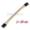 Przew. do płytek styk. Ż-Ż 4pin 20cm