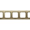 IMPRESJA METALIK Ramka 5 pięciokrotna do wyłączników IP44 złoty metalik RH-5Y/28 OSPEL