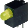 Signal light, yellow, 20 mcd, pitch 2.54 mm, LED number: 1, E.3106Y
