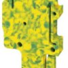 Plug, push-in connection, 0.14-1.5 mm², 1 pole, 17.5 A, 6 kV, yellow/green, 3212675