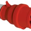 Złącze przemysłowe - zasilające 16A Wtyczka 415 V 3P + N + E Męski Bals Czerwony Montaż na kablu IP44