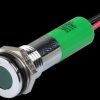 Q8F3CXXG12E Indicator LED, 12 V DC, 8 mm, wired, green/BrC