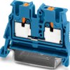 2 wire mini through terminal, push-in connection, 0.14-4.0 mm², 1 pole, 24 A, 6 kV, blue, 1073554