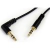 StarTech MU3MMSRA 1m Slim 3.5mm To Right Angle Stereo Audio Cable - M/M
