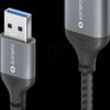 SPC-U055-005 USB 3.0 cable, A plug to socket, textile, 0.5 m