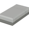 PS enclosure, (L x W x H) 125 x 67 x 30 mm, light gray/agate gray (RAL 7035), IP40, 32123002