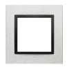 Ramka 1-krotna metalowa inox nero Simon 54 Nature