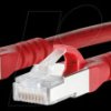 1308451066-E Patch cord RJ45 Cat.6A AWG26 S/FTP LSHF 1.0 m red