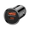 Baseus CCALL-YS01 30W szybka ładowarka samochodowa z gniazdem USB QC4.0+ oraz USB-C PD 3.0