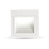 VT-1143 3W Oprawa schodowa LED barwa: 4000K obudowa: biała kwadrat 1284 V-TAC