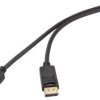 Kabel DisplayPort DisplayPort 1.2 Renkforce Display port 1.2V M-M w/interlock PVC Jacket cable Gold plating Ultra HD 4K,
