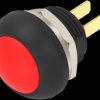 Pushbutton, 1 pole, red, unlit , 0.12 A/125 VAC, 0.2 A/50 VDC, 13.6 mm, IP68, 1-2329360-2