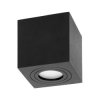 MEGY DLS GU10 downlight max 50W, IP54, kwadrat, czarny, aluminium,AD-OD-6143BGU10