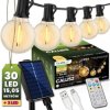 Girlanda Solarna Ogrodowa 30x LED Ozdobne Kuleczki 15,05m 2700K Ciepła + Pilot CALLIS2 LUMILED