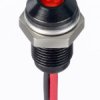 Lampka kontrolna do montażu panelowego 1.8 → 3.3V dc, czerwona 6mm LED Wyprowadzenia RS PRO
