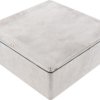 Aluminum die cast enclosure, (L x W x H) 188 x 188 x 67 mm, natural, IP65, 1590WF