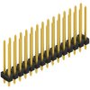 Pin header, 30 pole, pitch 2.54 mm, straight, black, SLLP219030G