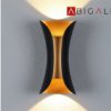 Abigali Kinkiet Black-Gold 2X5w 3000K, Abigali-Kmg2x5ww