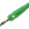 25.411.4 wtyk bananowy przykręcany na przewód, zielony 60V / 24A, 4mm