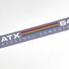 Commodore 64C 'ATX' grey replacement badge 0.5mm thick
