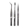 Zestaw pincet precyzyjnych komplet 3 sztuk.