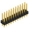 Pin header, 22 pole, pitch 2.54 mm, straight, black, 10055270