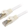 Patch cord S/FTP, Cat 6a, wtyk RJ45 z obu stron, linka, Cu, 1,5m PP6A-LSZHCU-W-1.5M