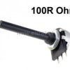 100R potencjometr mono liniowy fi 20mm; ośka 6mm