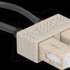 86922 Fiber optic loopback adapter, SC / OM2, multimode, beige