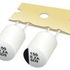 Aluminiowy kondensator elektrolityczny 330 μF 25V dc Promieniowe, Otwór przelotowy Panasonic Przewód promieniowy roztaw: