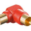 Adapter cinch 90°, czerwony kąt 90°, czerwony