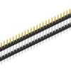 Pin header, 30 pole, pitch 2 mm, straight, black, 10062892