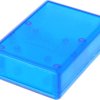 ABS device enclosure, (L x W x H) 91 x 66 x 28 mm, blue/transparent, IP54, 1593PTBU