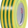 Insulation tape, 19 x 0.15 mm, PVC, yellow/green, 20 m, 710-00157