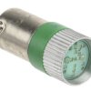 Lampka kontrolna Zielony 24V dc BA9s LED średnica 10mm długość 28mm
