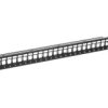 Patch Panel Pusty 19 Cali 24X Keys 1U Czarny (Ral 9005) Dn-91411