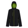 Kurtka typu softshell, TRA705, rodzaj Unisex, S, Czarne/limonkowe