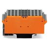 WAGO 280-765 30mm 4-cond. Carrier T-blk. f Mod. w Orange Sep. Grey AWG 28-14