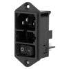 Złącze Zasilające Ac Gniazdo Męskie 10A 250Vac Iec 60320 Dd11.0111.1110