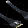 82303 PCIe 4.0 Cable Slim SAS SFF-8654 8i to Slim SAS SFF-8654 8i 0.5