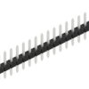 Pin header, 20 pole, pitch 2 mm, straight, black, 10062106