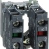 Auxiliary switch block, 1 Form A (N/O) + 1 Form B (N/C), 240 V, 3 A, ZB4BZ105